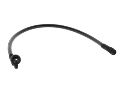 17in. Upper Front Brake Line with 10mm x 90 Degree Banjo - Black Pearl.