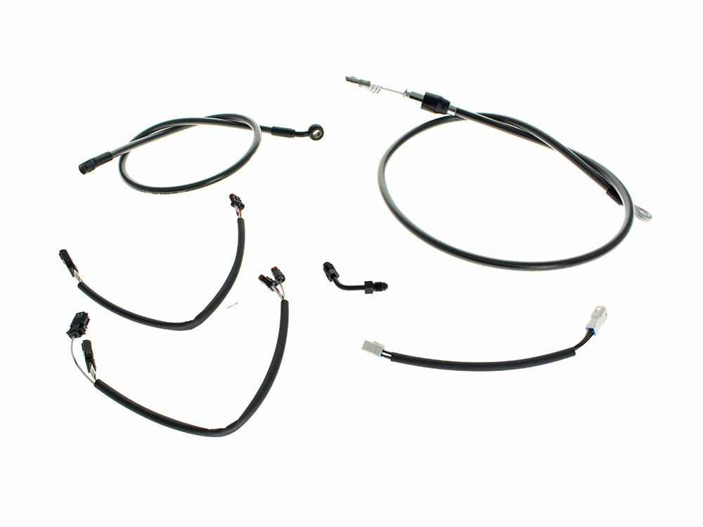 Black Pearl Cable Kit. Suits 14in. Ape Hangers on Breakout 2018-2024