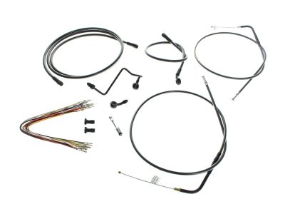 Black Cable Kit to Suit 14in. Burleigh Highball Apes. Fits Nightrod Special 2008-2017 & Muscle 2008-2017