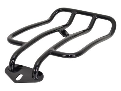 Solo Seat Luggage Rack - Gloss Black. Fits Sportster 2004-2021