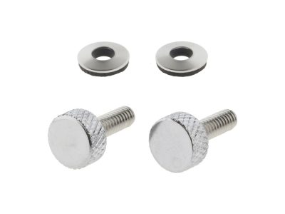 Low Profile Seat Release or Luggage Rack Thumb Screw - Chrome. Sold as a Pair