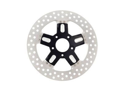 11.5in. Left Hand Front & Right Hand Front Formula Disc Rotor - Black Contrast Cut Platinum. Fits H-D 1984up with 11-1/2in. Disc Rotor(s).
