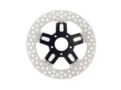 11.5in. Rear Formula Disc Rotor - Black Contrast Cut Platinum. Fits H-D 1981up with 11-1/2in. Disc Rotor.