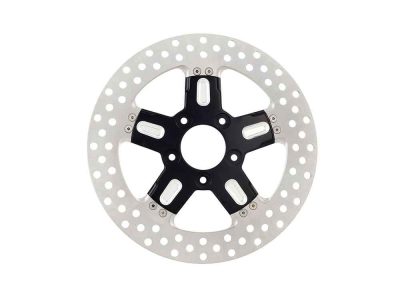 11.8in. Left Hand Front & Right Hand Front Formula Disc Rotor - Black Contrast Cut Platinum. Fits Softail 2015up, Touring 2008up, Dyna 2006-2017 & Sportster 2014-2021
