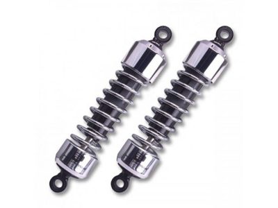 412 Series, 12.5in. Standard Spring Rate Rear Shock Absorbers - Chrome. Fits Sportster 2004-2021