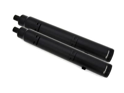 4.5in. DBX45 Slip-On Mufflers - Black with Black End Caps. Fits Indian Big Twin 2014up with Hard Saddle Bags.