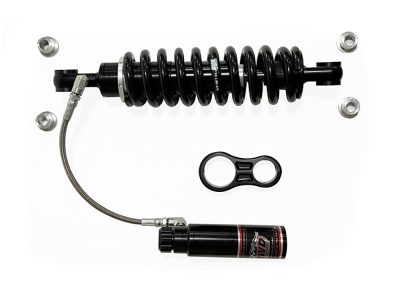 13.5in. RS-2 Piggyback Rear Shock Absorbers with Standard Spring Rate - Black. Fits Softail 2018up.