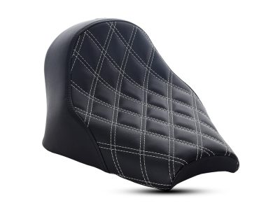 Renegade LS Solo Seat with Silver Double Diamond Lattice Stitch. Fits Scout Bobber 2018-2024
