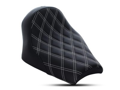 Renegade LS Solo Seat with White Double Diamond Lattice Stitch. Fits Scout Bobber 2018-2024