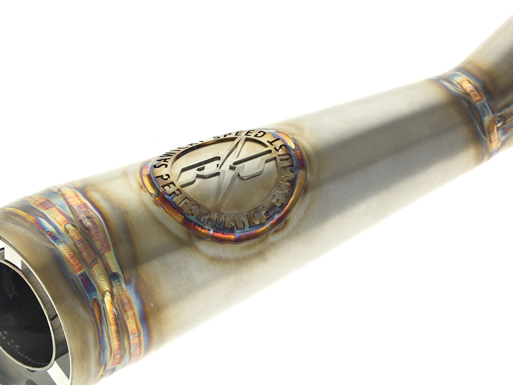 Shorty 2-into-1 Exhaust with RT End Cap - Stainless. Fits Touring 2017up. - Image 2