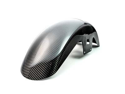 Mid Length Carbon Front Fender - Gloss Finish. Fits Most Touring 2014-2024 with 19in. Front Wheel
