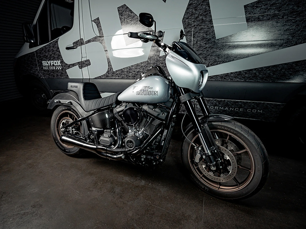 Carbon Front Fender - Matte Finish. Fits Softail Low Rider S 2020up & Low Rider ST 2022up with 19in. front Wheel - Image 3