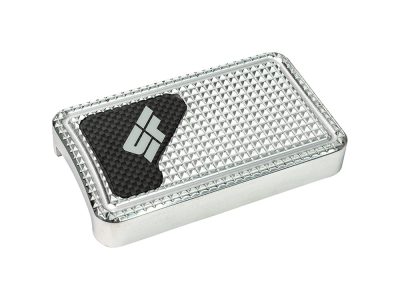 Bagger Brake Pad - Polished. Fits Touring 1980up, FL Softail 1986-2017 & Dyna Switchback 2012-2016