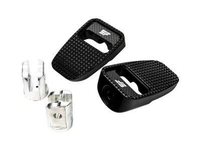 Fatty Footpegs - Black. Fits Softail 2018up Front Rider