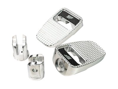 Fatty Footpegs - Polished. Fits Softail 2018up Front Rider