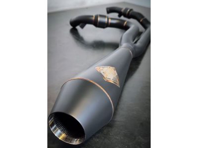2-into-1 4.5in. Big Bore Exhaust With ProFlo Headers - Black Onyx. Fits Touring 2017up