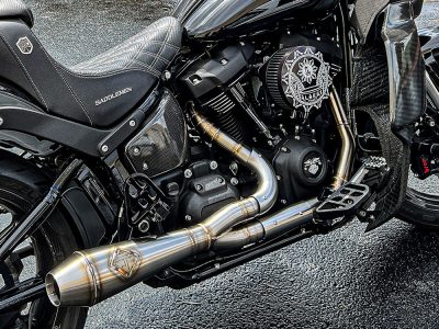 SP Concepts Heat Shields - Black. Fits Dyna 1999-2017, Softail 2018up & Touring 2017up