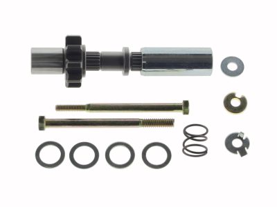 Starter Jackshaft Assembly & Pinion Gear. Fits Softail, FXR & Dyna with 3in. Open Belt Drive