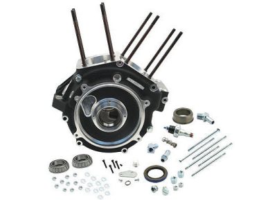 Crankcase Assembly with 3-1/2in. Bore - Black. Fits Big Twin 1984-1991.