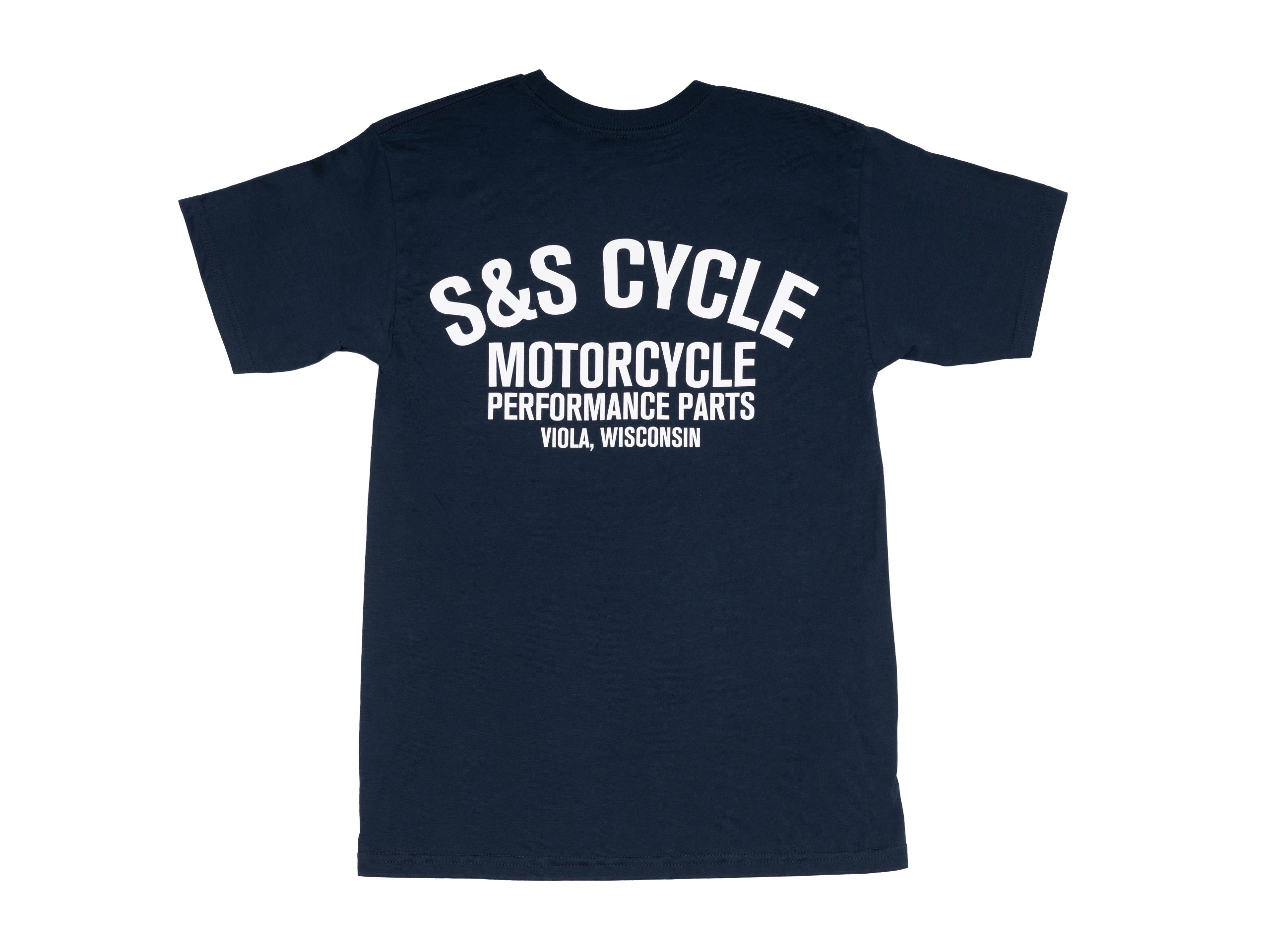 S&S Cycle Performance Parts Navy T-Shirt - Large. - Image 2