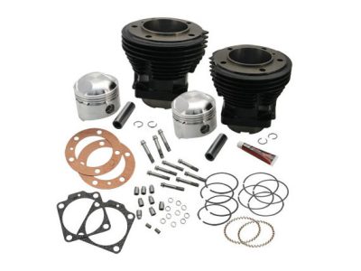 74ci High Compression Cylinder Kit with 3-7/16in. Bore - Black. Fits Big Twin 1966-1984.