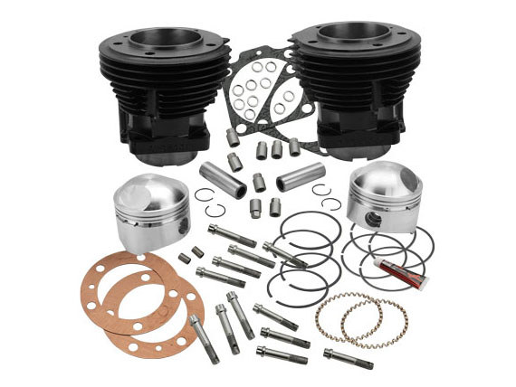 80ci Cylinder Kit with 3-1/2in. Bore - Black. Fits Big Twin 1978-1984.