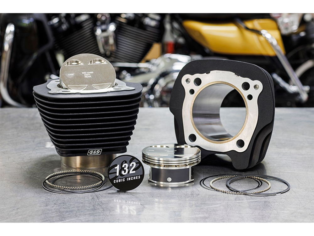 132ci Big Bore Kit with Non-Highlighted Fins - Black. Fits Milwaukee-Eight 2017up 114ci or 117ci Engine. - Image 2