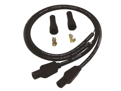 8mm 24in. Universal Spark Plug Wire Set - Black. Fits Evolution Style Engines.