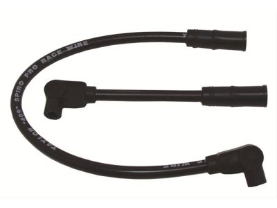 10.4mm Spark Plug Wire Set - Black. Fits Softail 2000-2017 and Dyna 1999-2017.