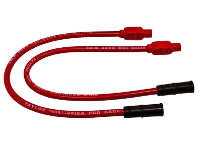 10.4mm Spark Plug Wire Set - Red. Fits Touring 1999-2008 with EFI and Sportster 2004-2006.