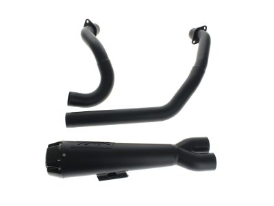 Comp-S 2-into-1 Exhaust - Black with Carbon Fiber End Cap. Fits Indian Cruiser 2022up