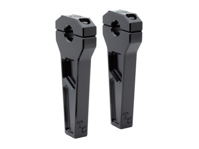 6in. Straight Two Piece Riser Kit - Black. Fits 1-1/8in. Handlebar.