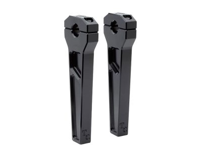 8in. Straight Two Piece Riser Kit - Black. Fits 1-1/8in. Handlebar.