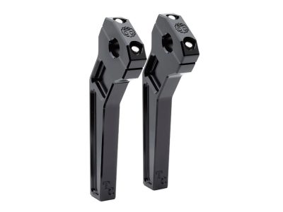 8in. Pullback Two Piece Riser Kit - Black. Fits 1-1/8in. Handlebar.