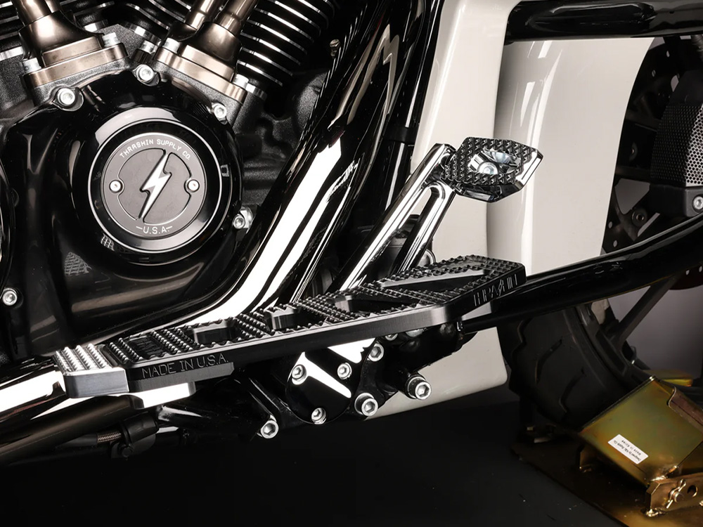 Adjustable Bagger Brake Arm - Chrome. Short Length. Fits Touring 2014up. - Image 2