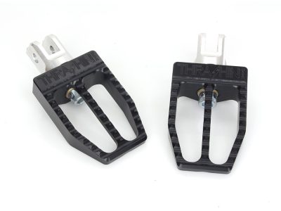 Militant Footpegs - Black. Fits Softail 2018up Front Rider