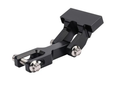 Thrashin OG Risers to Gauges Relocation Bracket - Black. Fits Thrashin' Gauge housings.