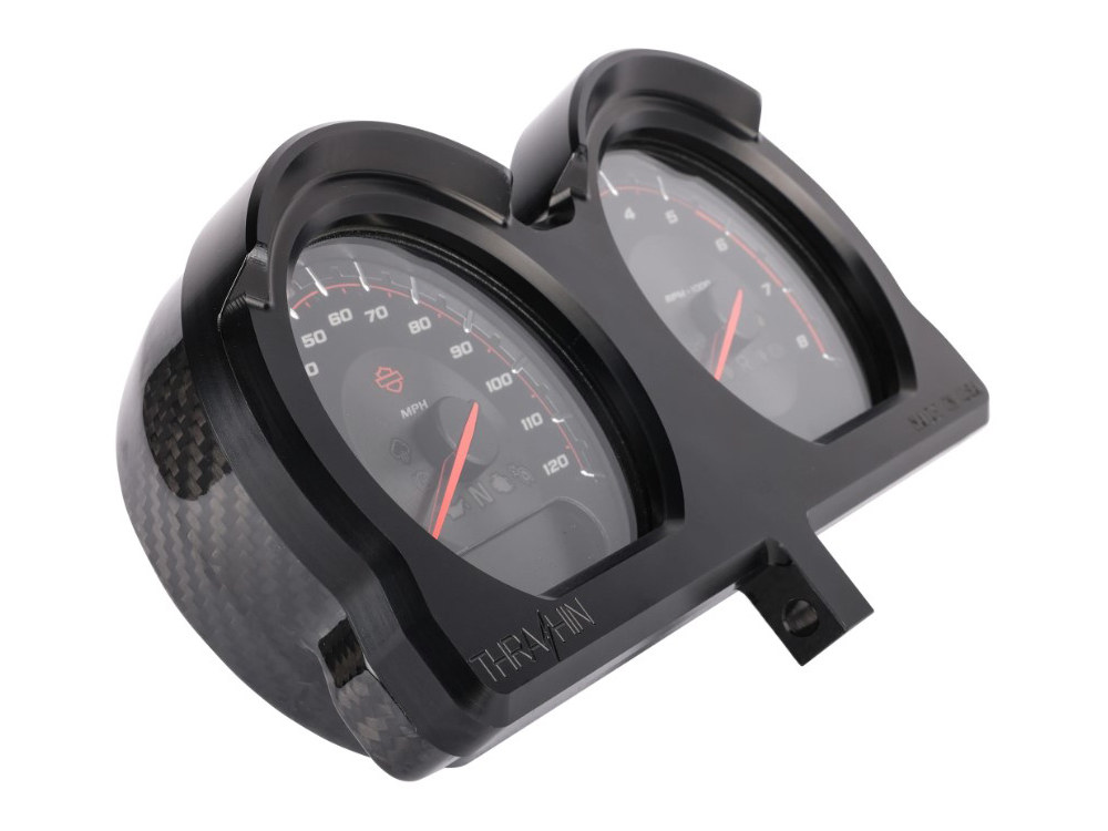 Gauge Housing Relocation Kit - Black. Fits Road Glide 2015-2023