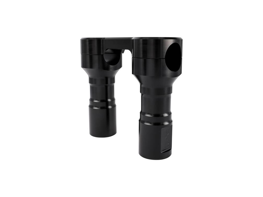 4in. Hole Shot Risers - Black. Fits 1in. Handlebar