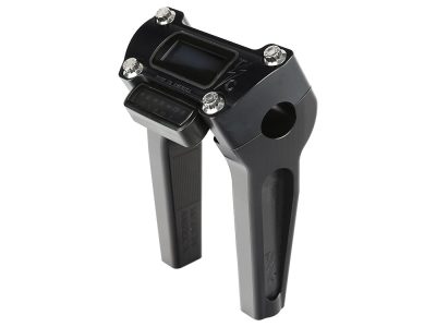 6in. Straight Thrashin Risers - Black. Fits Softail Street Bob, Low Rider ST, Standard & Breakout 2018-2024
