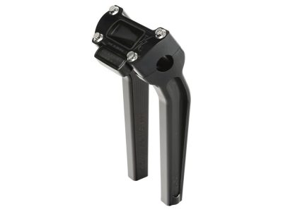 9.5in. Pull Back Thrashin Risers - Black. Fits Softail Street Bob, Low Rider ST, Standard & Breakout 2018-2024