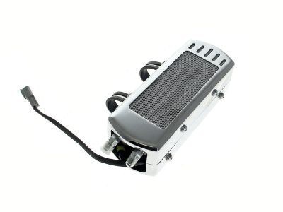 Fan Assisted Side Mount Oil Cooler Kit - Chrome. Fits Softail 2018up with no Crash Bar/Engine Guard