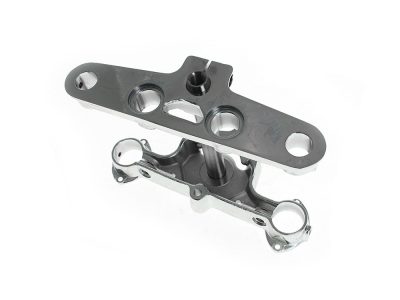 Triple Tree Kit - Chrome. Fits FL Softail 1986-1999