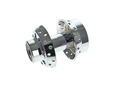 Front Wheel Hub - Chrome. Fits FX Softail 2000-2006 & Dyna Wide Glide 2000-2005 Models with Single Disc Rotor & 3/4in. Axle