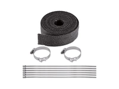 Black Heat Wrap. 2in. Wide x 25 Foot Roll with Locking Ties.