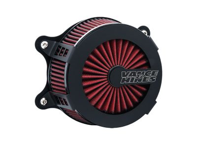 VO2 Cage Fighter Air Cleaner Kit - Black. Fits Touring 2017-2024 & Softail 2018-2024