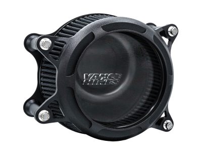 VO2 Insight Air Cleaner Kit - Wrinkle Black. Fits Softail 2000-2015, Dyna 1999-2017, Touring 1999-2007 with CV Carb or Cable Operated Delphi EFI