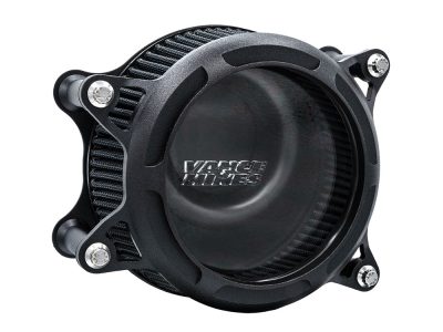 VO2 Insight Air Cleaner Kit - Wrinkle Black. Fits Touring 2017-2024 & Softail 2018-2024