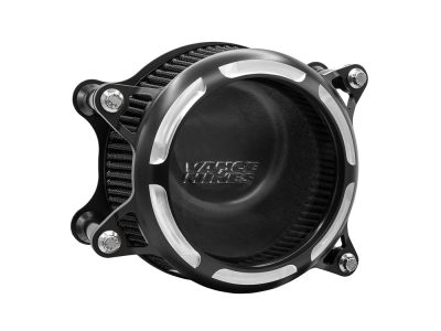 VO2 Insight Air Cleaner Kit - Black Contrast. Fits Touring 2008-2016, Softail 2016-2017, CVO Softail 2011-2017 & Dyna Low Rider S 2016-2017 with Throttle-by-Wire
