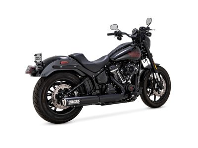 4in. Supersport Slip-On Muffler - Black. Fits Softail Street Bob, Low Rider S, Low Rider ST & Heritage 2025up